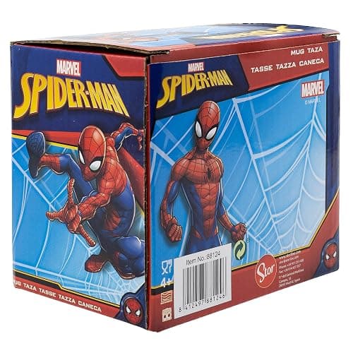 Stor KERAMIKTASSE 325 ML IN SPIDERMAN URBAN WEB GESCHENKBOX, Einfarbig thumbnail 5