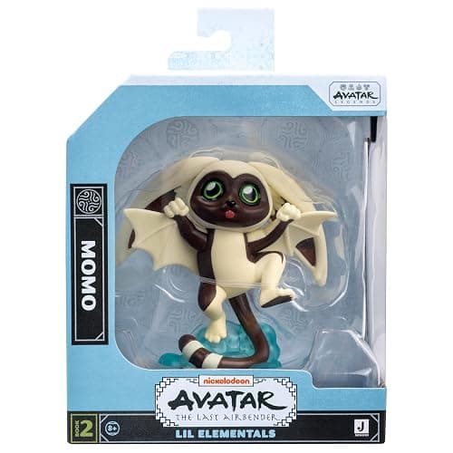 Jazwares Avatar: The Last Airbender Momo - 4-Inch Mini Figure in Kawaii Style in Dynamic Pose with Display Base thumbnail 3