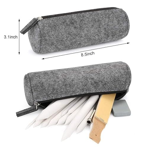 AGPTEK 22 PCS Sketch Drawing Tools, 16 Blending Stumps Set with 2 Sandpaper Pencil Sharpeners, 1 Pencil Extension Tool, 2 Erasers & 1 Felt Bag for Student Sketch Drawing Accessories thumbnail 6