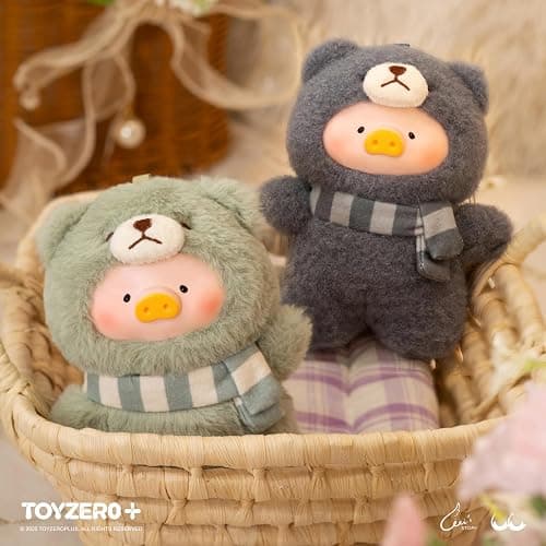TOYZERO + Official Lulu The Piggy Blind Box - Joyful Time Series Plush Keychain Blind Boxes Figures Cute Stuffed Animals Mystery Box Collectibles Toys Home Decorations Birthday Gifts, Single Box thumbnail 9