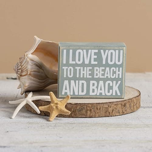 Primitives by Kathy I Love You to The Beach and Back Box Sign (27360), Small thumbnail 2