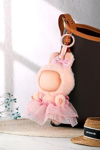 ALTRJO Designed for Labubu Clothes, Adorable Chic Dress Set for 17cm Labubu Dolls, Doll Clothes for Labubu Accessories (NO Doll) (Pink Gauze Skirt + Hairband) - Pink Gauze Skirt + Hairband thumbnail 4