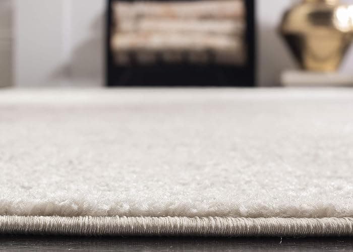 SAFAVIEH Distressed Teppich für Wohnzimmer, Esszimmer, Schlafzimmer - Adirondack Collection, Kurzer Flor, Elfenbein und Silber, 155 X 229 cm thumbnail 4