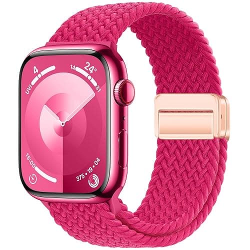 Qimela Sport Loop Compatible with Apple Watch Band 38mm 40mm 41mm 42mm 44mm 45mm 46mm 49mm for Women Men,Magnetic Strap Stretchy Braided Wristband for iWatch Series 11 10 9 8 7 6 5 4 SE Ultra 3 2 1 - Image 1