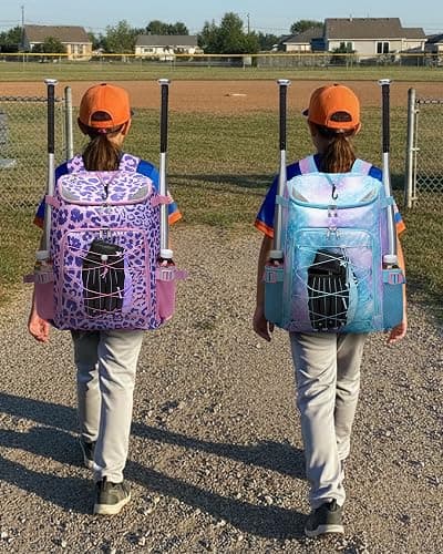 FOKDUVB Baseball Softball Equipment Bag for Boys Girls Ages 8-12 10-12 12-14 Large Kids Youth Bat Bag Backpack with Ventilated Shoe Compartment Baseball Softball Stuff Supplies thumbnail 7