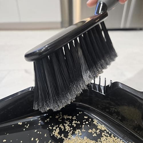 O-Cedar Strong Sweep Broom and Dustpan Set with Detail Brush | Indoor Outdoor Heavy Duty Stiff Bristle Broom | Step-On Dust Pan thumbnail 2