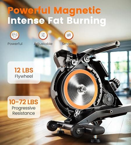 YOSUDA Magnetic/Water Rowing Machine for Home - Rower Machine Use with Bluetooth, App Supported, Rowing Machine for Beginners to Athletes, Comfortable Seat Cushion thumbnail 2