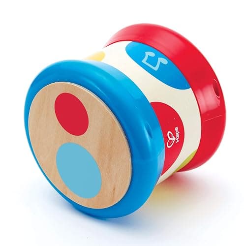 Hape Baby Drum | Colorful Rolling Drum Musical Instrument Toy for Toddlers, Rhythm & Sound Learning, Battery Powered (E0333) thumbnail 6