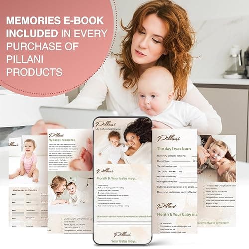PILLANI Nursing Pillow for Breastfeeding, Breastfeeding Pillows for Mom Support & Baby Comfort, Removable Cotton Cover, w/Adjustable Waist Strap, Newborn Essentials Must Haves, Baby Registry Search thumbnail 7