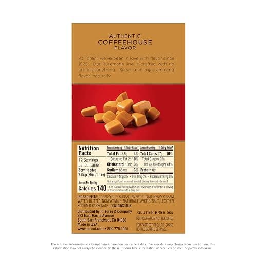 Torani Puremade Sauce, Caramel, 16.5 Ounces(Pack of 4) thumbnail 2