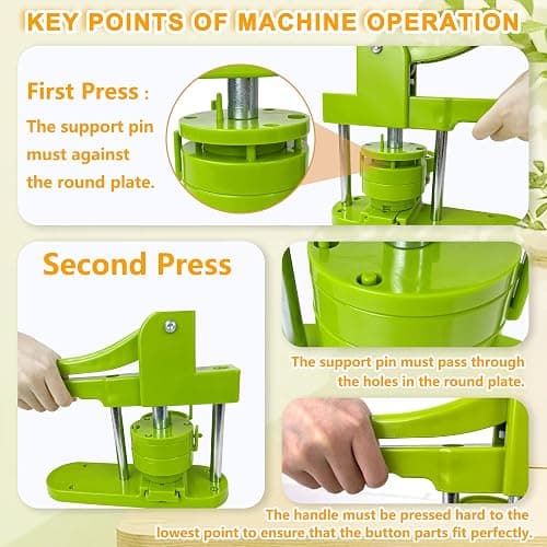 Button Maker Machine 75mm (3 in) Installation-Free, DIY Button Pin Maker Machine, Button Badge Press Machine with Free 100 Sets Button Maker Supplies & Pictures & Circle Cutter & Magic Book thumbnail 5
