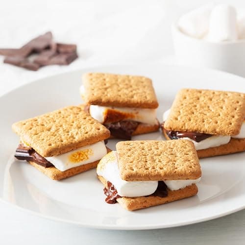 Nostalgia Tabletop Indoor Electric S'mores Maker - Smores Kit With Marshmallow Roasting Sticks and 4 Trays for Graham Crackers, Chocolate, and Marshmallows - Movie Night Supplies - Brown thumbnail 2
