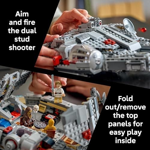 LEGO Star Wars SMART Play: Millennium Falcon Starship Building Toy for Kids - Compatible Set with 4 SMART Tags and 4 Minifigures - Gift for Boys, Girls and Fans Ages 9+ - 75426 thumbnail 5