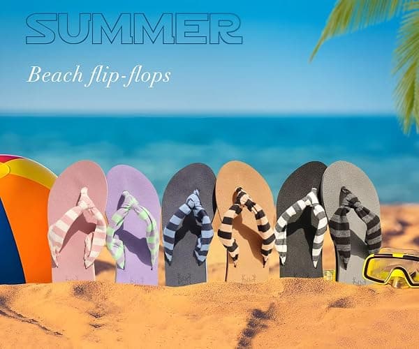 KuaiLu Flip Flops for Women with Arch Support Yoga Mat Comfortable Summer Beach Walking Thong Cushion Sandals Slip On Indoor Outdoor thumbnail 9