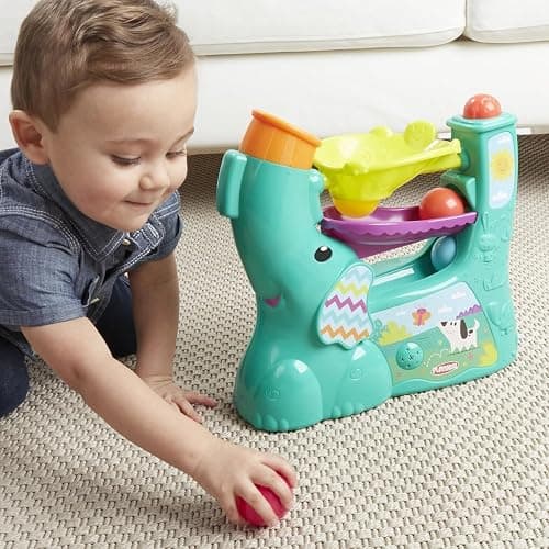 Playskool Chase 'N Go Ball Popper Toy for Active Babies and Toddlers with 4 Colorful Balls For Boys Girls and Kids Ages 9, 10, 11, 12 Months and Up thumbnail 8