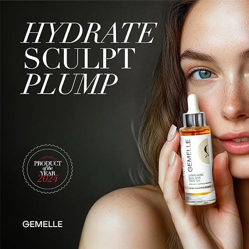 GEMELLE Lymphatic Gua Sha Face Oil | 10x Award Winner | Vitamin C,E & A | Detox, Plump, Sculpt, Hydrate | High-Altitude Rosehip | Natural Botanical for Gua Sha Facial Tools, Lymphatic Drainage - 15ml thumbnail 3