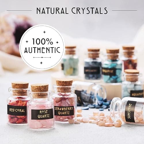 Bulk Crystals and Healing Stones 50 PCS - Real Mini Crystals for Spell Jars - Crystals for Witchcraft - Crystal Sets for Witchcraft Supplies - Real Crystal Witch Healing Crystals for Beginners Set thumbnail 4