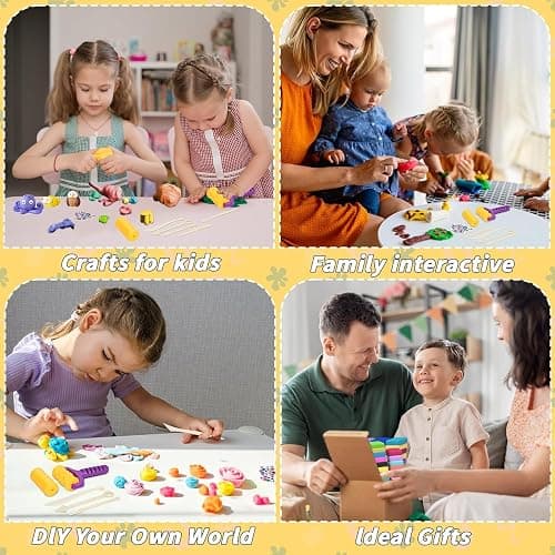 Air Dry Clay 56 Colors, Modeling Clay for Kids | Soft & Ultra Light Model Magic Clay Kit with Sculpting Tools | Safe Non-Toxic DIY Creative Projects Art and Crafts Gifts for Boys Girls thumbnail 8