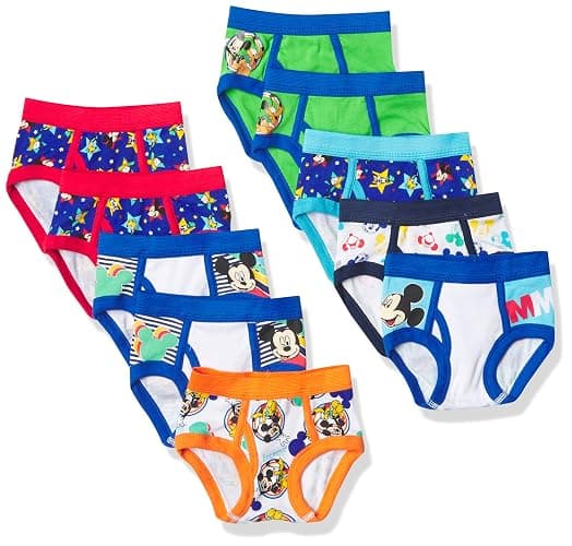 Disney boys Mickey Mouse 100% Combed Cotton Briefs Available in Sizes 2/3t, 4t, 4, 6 and 8 - Image 1