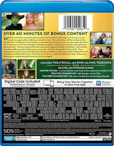 Wicked (Blu-ray + Digital) thumbnail 3
