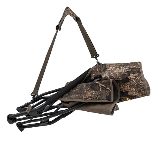 Browning Strutter Camo Turkey Hunting Chair with Foldable Low Profile Compact Design, Durable Steel Frame, and Padded Shoulder Carry Strap and Carry Bag thumbnail 6
