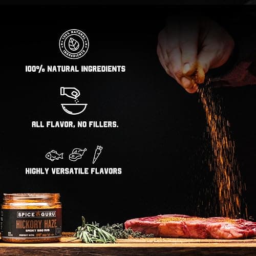 Spice Guru BBQ Rub Gift Set – 4 Flavor Barbecue Seasoning Sampler – Mens Christmas Gifts for Dad, Husband or Brother – Premium Grilling Spices & Holiday Gift Set for Grill Lovers - Grill Accessories thumbnail 6