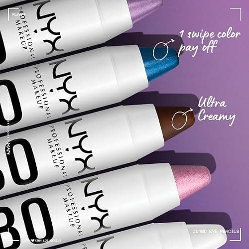 NYX PROFESSIONAL MAKEUP Jumbo Eye Pencil, Blendable Eyeshadow Stick & Eyeliner Pencil - Black Bean (Black) thumbnail 3
