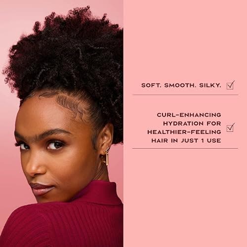 SheaMoisture Curl Enhancing Smoothie Hair Cream Coconut and Hibiscus for Thick, Curly Hair Sulfate Free and Paraben Free Curl Cream 20 oz thumbnail 5
