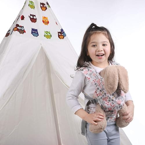 GAGAKU Baby Doll Carrier Front and Back Stuffed Animal Carriers for Little Girls - Pink thumbnail 4