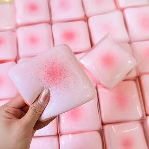 Toast Bread Slow Rising Squishy, Soft Foam Squishy Stress Relief Squeeze Toy, Premium Realistic Food Squishies, Cute Bakery-Style Squeeze Toy for Relax & Gift (Pink) thumbnail 7