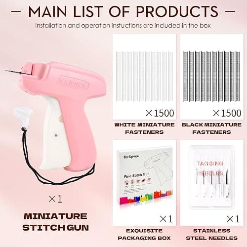 Stitch Gun for clothes No-Sew Hemming Tool- Easy, Portable, Professional-Grade Tagging Gun for Quick, Temporary Hems on Pants, Dresses, Skirts and Sleeves thumbnail 7