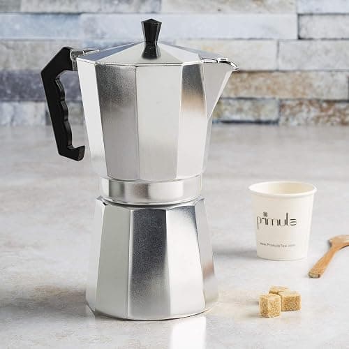 Primula Classic Stovetop Espresso and Coffee Maker, Moka Pot for Italian and Cuban Café Brewing, Greca Coffee Maker, Cafeteras, 12 Espresso Cups, Silver thumbnail 10