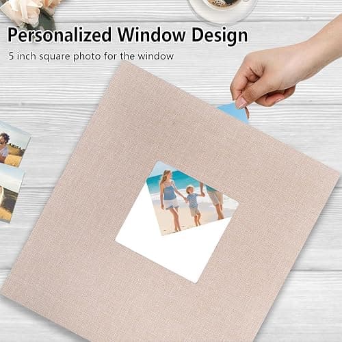 Finksy Linen Hardcover Photo Album 4x6 600 Photos Large Capacity for Family Wedding Anniversary Baby Vacation thumbnail 2