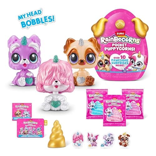 Rainbocorns Pocket Puppycorn 3 Pack by ZURU Toy Puppy Dog Mini Unboxing Girls Gifting Idea (Standardized in Mailer) thumbnail 3