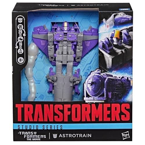 Transformers Studio Series The The Movie Astrotrain, Leader Class 6.75-Inch Converting Action Figure, Robot Toys for Ages 8+ thumbnail 3
