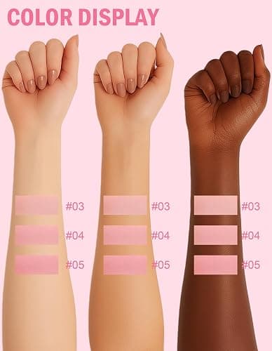 Erinde Nude Pink Matte Blush Powder, Long-Lasting Buildable Color Blush for Cheeks and Face, Lightweight Smooth Formula, Flattering for All Skin Tones, Natural Everyday Makeup Essential,#4 thumbnail 5