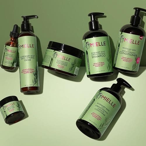'MIELLE Rosemary Mint Scalp & Hair Oil - 59ml Bottle with Dropper Applicator - Infused with Biotin for Daily Use, Scalp Care, Split End Care' thumbnail 4