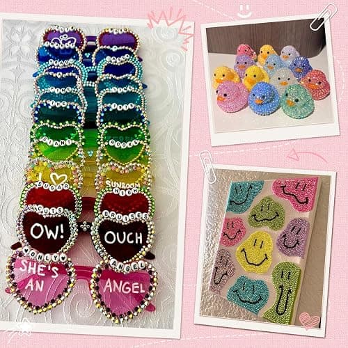 Zefy 40 Colors Resin Jelly Rhinestones for Bedazzling, 4mm 32000 Pcs Flatback Gems for Crafting, Bedazzling Kit with 3Pcs B7000 Glue for Clothing Shoes Nail Book Diamond Art thumbnail 6