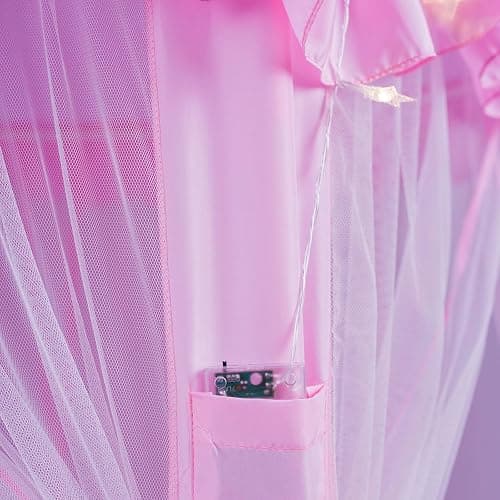 Kids Play Tent for Girls - Large Princess Castle Play Tent, Indoor & Outdoor Pop up Playhouse with Star Lights Kids Toddlers Toys Gifts for 3 4 5 6 7 8 9 Year Old Girls Boys (Hexagon Pink 140x135cm) - Hexagon Pink/L140xh135cm thumbnail 9