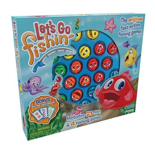 Pressman 58 Let's Go Fishin' Combo Game, Includes Go Fish Card Game thumbnail 4