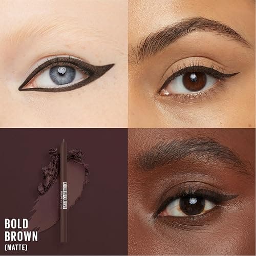 Maybelline TattooStudio Long-Lasting Sharpenable Eyeliner Pencil, Glide on Smooth Gel Pigments with 36 Hour Wear, Waterproof, Bold Brown, 1 Count thumbnail 2