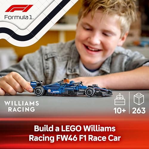 LEGO Speed Champions Williams Racing FW46 F1 Race Car Toy with a Collectible Formula 1 Driver Minifigure - Model Kits for 10+ Year Old Boys & Girls or Adult Motorsport Fans 77249 thumbnail 4