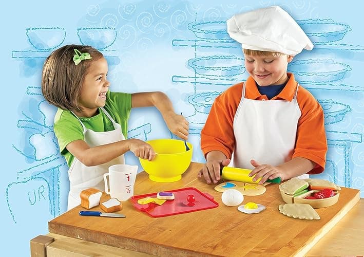 Learning Resources Pretend & Play Bakery Set - 31 Pieces, Ages 3+, Toddlers Bakery Toys, Preschool Food Kitchen for Kids, Gifts for Boys and Girls thumbnail 3