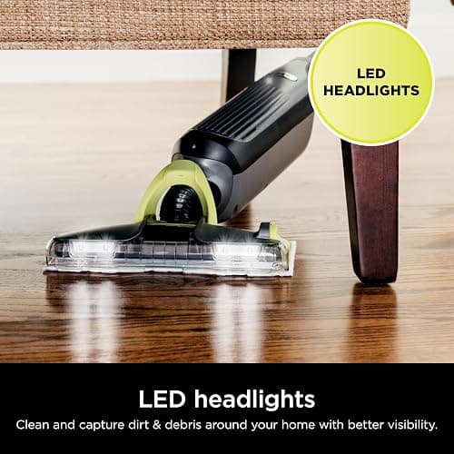 Shark VACMOP Cordless Hard Floor Cleaner, Vacuum and Spray Mop, Powerful Suction, Lightweight, LED Headlights, Includes 4 Disposable Pads, 12oz Multi-Surface Cleaning Solution, Gray, VM252 thumbnail 9