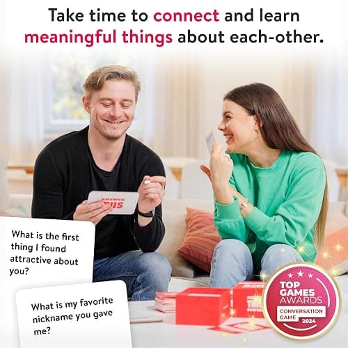 Answer This - Do You Really Know Your Partner? - Couples Game for Adults - 150 Conversation Cards for Date Night or Valentines – Anniversary or Engagement Gift thumbnail 4
