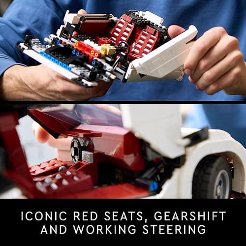 LEGO Icons Lamborghini Countach 5000 Quattrovalvole Model Car Kit - Collectible Building Set for Adults, Ages 18+ - Detailed Lamborghini Car Kit with Scissor Doors, V12 Engine, and More - 10337 thumbnail 5