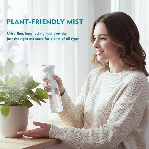 HPPFFY Continuous Spray Bottle, 6.8 OZ Hair Spray Bottles, Ultra-Fine Mister Spray Bottle for Hairstyling, Cleaning, Plants, Pets, Salons, and More (1 Pack) thumbnail 6