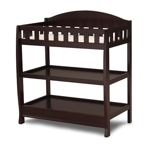 Delta Children Infant Changing Table with Pad, Dark Chocolate thumbnail 3
