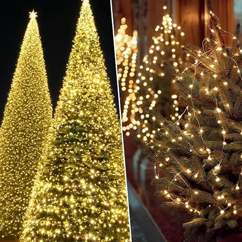 Twinkle Fairy Lights 8 Modes with Remote and Timer 33ft 100LED | USB Plug in String Lights Waterproof String Lights for Bedroom Indoor Wreath Party Wedding Christmas Decoration, Warm White thumbnail 8