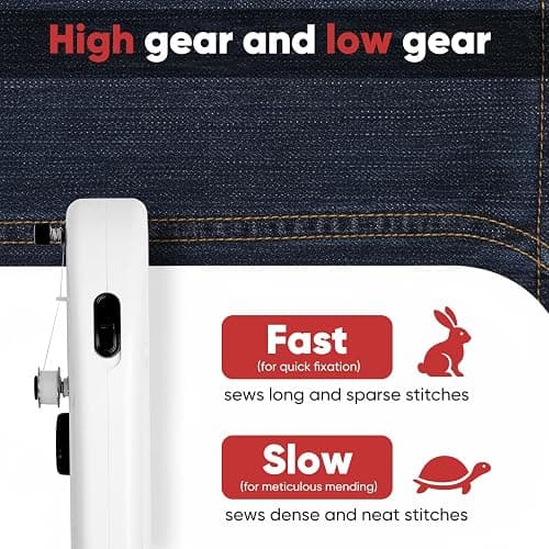 Portable Handheld Sewing Machine for Beginners – Mini Stitching Tool with 2 Speed Modes, USB & Battery Powered, Perfect for Quick Fixes, On-the-Go Repairs & DIY Fabric Projects thumbnail 5